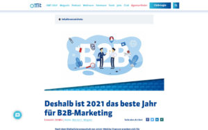 OMT-Magazin Gastbeitrag B2B-Marketing